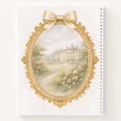 Anfangs E Personalisiertes Elegantes Regency-Gesch Notizblock (Rückseite)