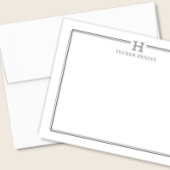 Anfangs-Geschenk Herren-Büro-Schreibwaren Dunkelgr Mitteilungskarte