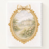Anfangs L Personalisiert Elegant Regency Notizblock (Rückseite)