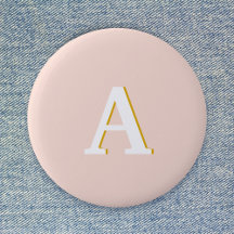 Anfangs Monogram Blush Pink Vintage Typography