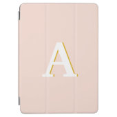 Anfangs Monogram Blush Pink Vintage Typography iPad Air Hülle (Vorderseite)