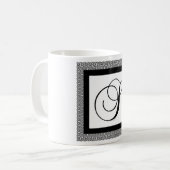 ANFANGS-MONOGRAMM S KAFFEETASSE (Vorderseite Links)