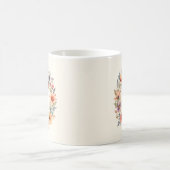 Anfangs-T-Blumen-Boho-Blumen-Tasse Kaffeetasse (Mittel)