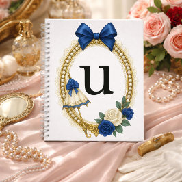 Anfangs U Personalisiert Elegant Regency Notizblock
