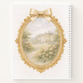 Anfangs U Personalisiert Elegant Regency Notizblock (Rückseite)
