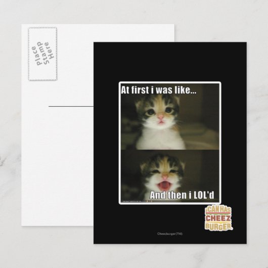 Anfangs war ich wie postkarte (Vorne/Hinten)