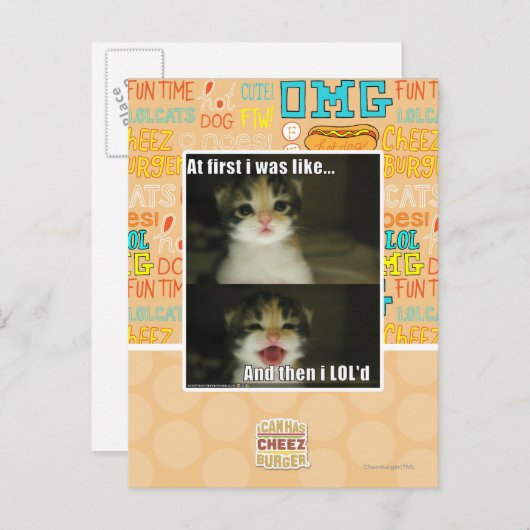 Anfangs war ich wie postkarte (Vorne/Hinten)