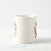 Anfangs-X-Blumen-Boho-Blumen-Tasse  Kaffeetasse (Mittel)