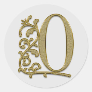 Anfangsaufkleber für Monogramm Runder Aufkleber