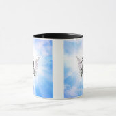 Anfangsb Alphabetbuchstabe des Monogramms mit Tasse (Zentrum)