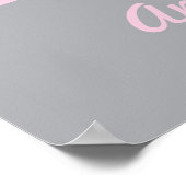 Anfangsbezeichnung "A" Personalisierter Zickzack R Poster (Ecke)