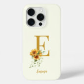 Anfangsbezeichnung Floral Monogramm personalisiert Case-Mate iPhone Hülle (Rückseite)