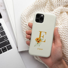 Anfangsbezeichnung Floral Monogramm personalisiert Case-Mate iPhone Hülle