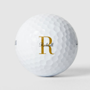Anfangsbezeichnung für personalisiertes Gold Monog Golfball