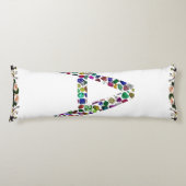 Anfangsbuchstabe A mit Gemstone Floral Monogram Seitenschläferkissen (Vorderseite)