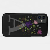 Anfangsbuchstabe A Plus Blumendesign Case-Mate iPhone Hülle (Rückseite (Horizontal))
