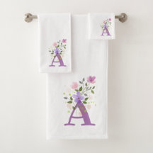 Anfangsbuchstabe A Plus Set für die Blumenmuster B