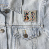 Anfangsbuchstabe "B" Beatus Vir - Blessed ist Button (Beispiel)
