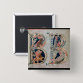 Anfangsbuchstabe "B" Beatus Vir - Blessed ist Button (Vorne & Hinten)
