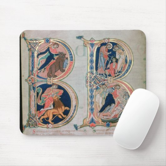 Anfangsbuchstabe "B" Beatus Vir - Blessed ist Mousepad (Mit Mouse)