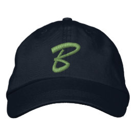 Anfangsbuchstabe B der Stickoxid-Monogramm Bestickte Baseballkappe