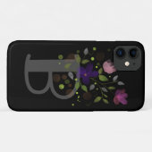 Anfangsbuchstabe B Plus Blumendesign Case-Mate iPhone Hülle (Rückseite (Horizontal))