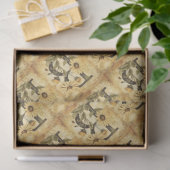 Anfangsbuchstabe B Vintage Zeichnend Meldung für M Seidenpapier (Geschenk)