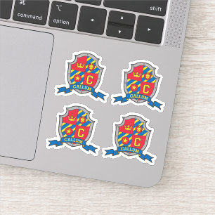 Anfangsbuchstabe C individuelle Name Löwe Wappen S Aufkleber