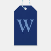 Anfangsbuchstabe Cornflower Blue | Sapphire Blue Geschenkanhänger (Vorderseite)