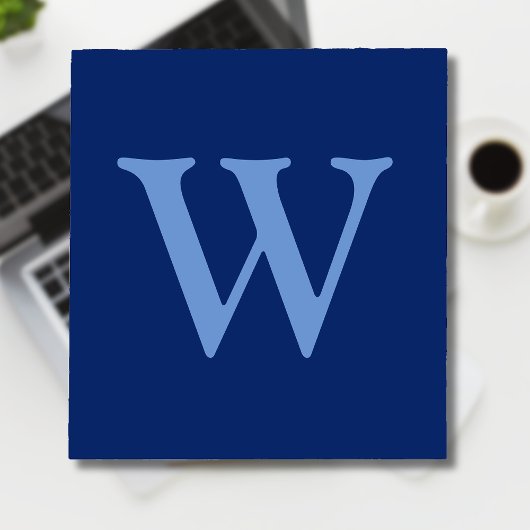 Anfangsbuchstabe Cornflower Blue | Sapphire Blue Notizblock