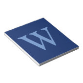 Anfangsbuchstabe Cornflower Blue | Sapphire Blue Notizblock (angewinkelt)