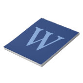 Anfangsbuchstabe Cornflower Blue | Sapphire Blue Notizblock (Rotiert)