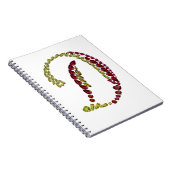 Anfangsbuchstabe D für Edelsteine Notizblock (Rechte Seite)