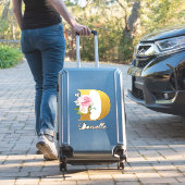 Anfangsbuchstabe D Individuelle Name der floralen Aufkleber (Koffer Insitu)