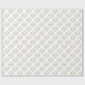 Anfangsbuchstabe D Monogramm personalisierte Verpa Geschenkpapier (Flach)