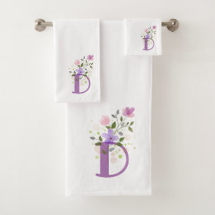 Anfangsbuchstabe D Plus Set für das Blumendesign B