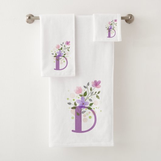 Anfangsbuchstabe D Plus Set für das Blumendesign B (Insitu)