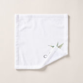 Anfangsbuchstabe der Hummingbird Aquarellfarbe Badhandtuch Set (Waschlappen)