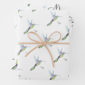 Anfangsbuchstabe der Hummingbird Aquarellfarbe Geschenkpapier Set (Beispiel)