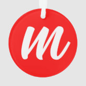 Anfangsbuchstabe der Roten Weißkalligraphie Ornament (Rückseite)