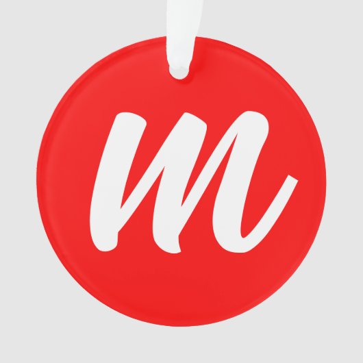 Anfangsbuchstabe der Roten Weißkalligraphie Ornament (Vorderseite)