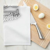 Anfangsbuchstabe des Engels-Alphabet-M Wings Halo Küchentuch (Viertel Falte)