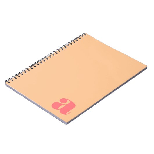 Anfangsbuchstabe des Farbblockmonogramms Notizblock (Linke Seite)