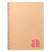 Anfangsbuchstabe des Farbblockmonogramms Notizblock (Vorderseite)