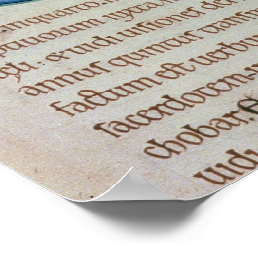 Anfangsbuchstabe "E" Et factum est Poster (Ecke)