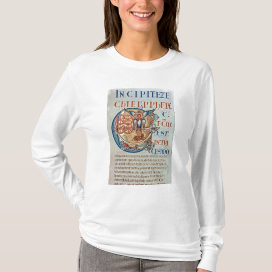 Anfangsbuchstabe "E" und factum est T-Shirt (Vorderseite)