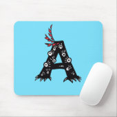 Anfangsbuchstabe ein lustige niedliche mousepad (Mit Mouse)