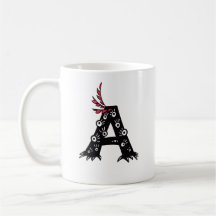 Anfangsbuchstabe ein lustiges niedliches Monster