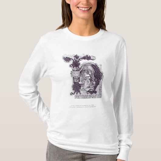 Anfangsbuchstabe einer Charter T-Shirt (Vorderseite)