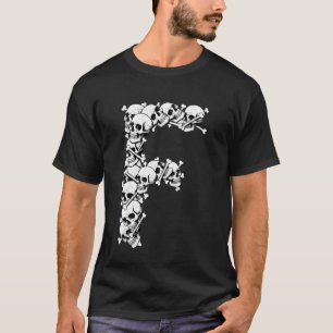 Anfangsbuchstabe F Großbuchstabe Lustiges Hallowee T-Shirt